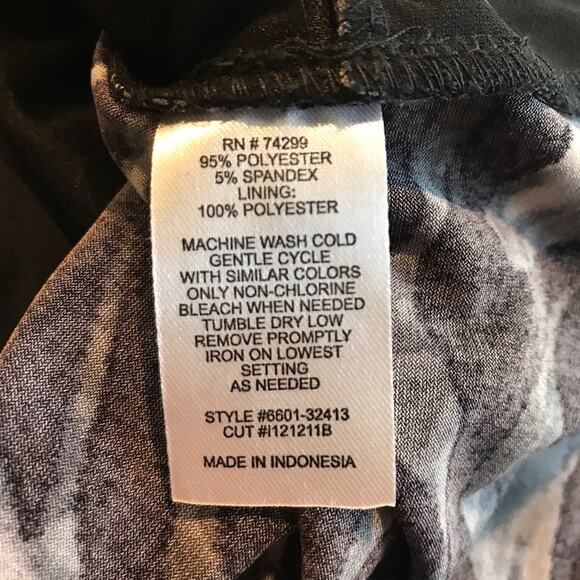 Enfocus Studio Gray and Black Bodycon dress sz 6 - Picture 4 of 5